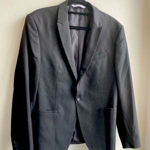 Zara Black Textured Sport Coat